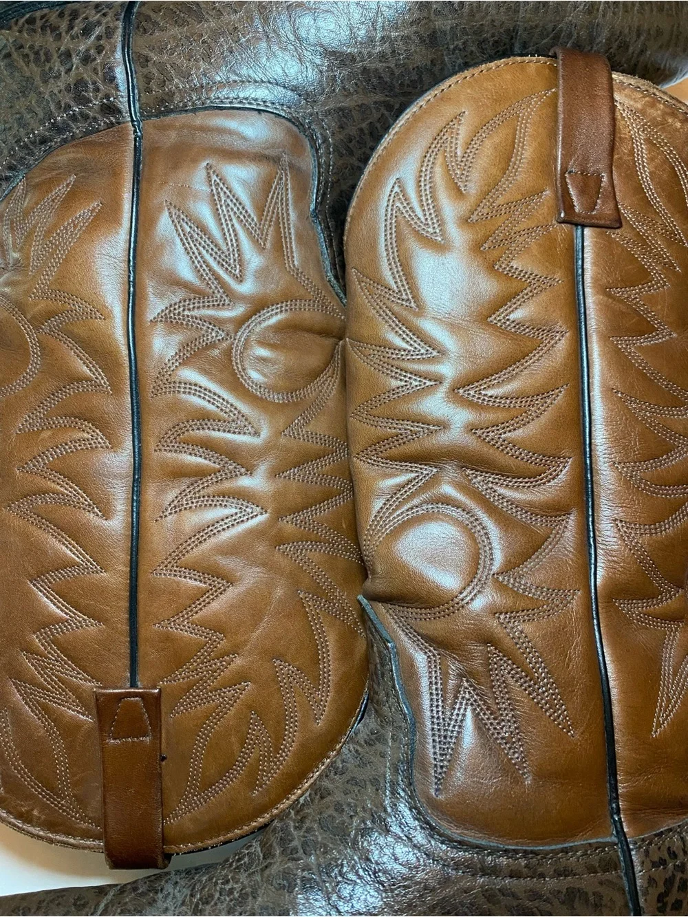 Mason Made in USA Brown Leather Western Boots size 10.5 D